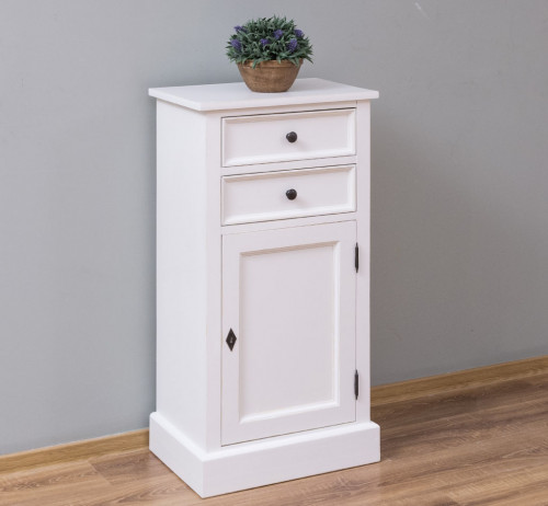 Meuble de rangement ROMANE en bois massif - 50x35x96 cm