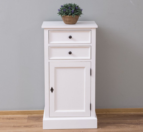 Meuble de rangement ROMANE en bois massif - 50x35x96 cm