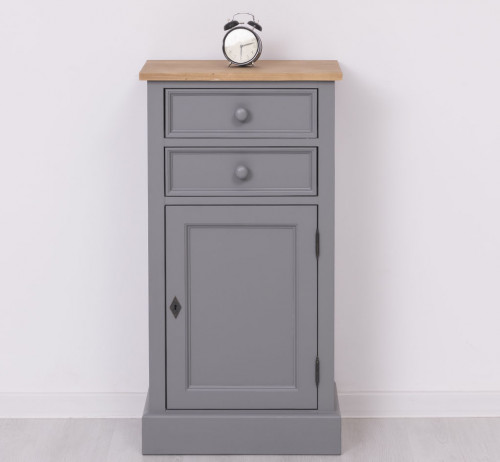 Meuble de rangement ROMANE en bois massif - 50x35x96 cm