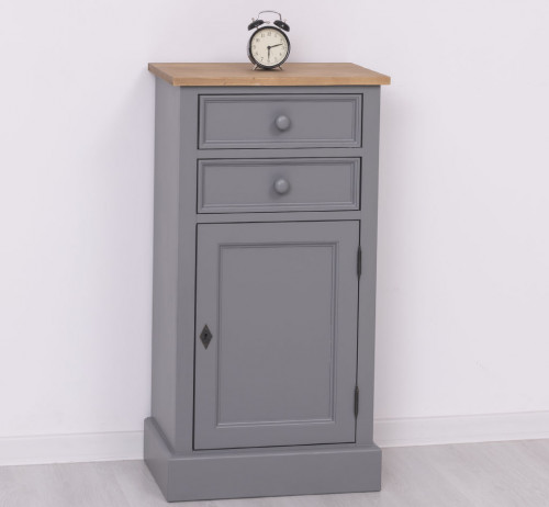 Meuble de rangement ROMANE en bois massif - 50x35x96 cm