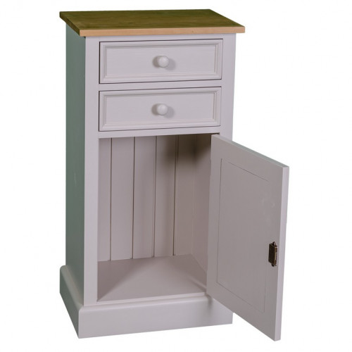 Meuble de rangement ROMANE en bois massif - 50x35x96 cm