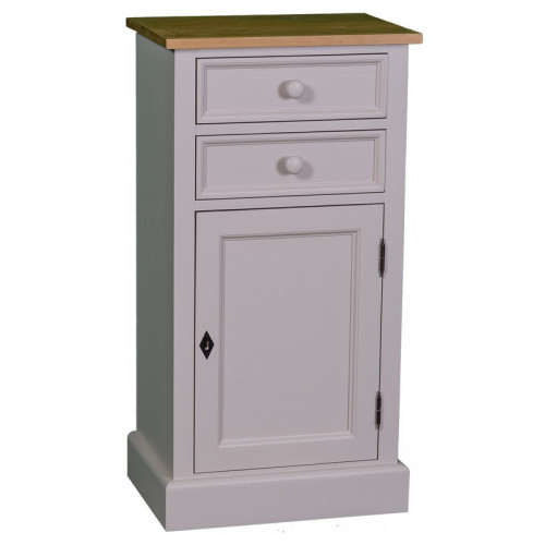 Meuble de rangement ROMANE en bois massif - 50x35x96 cm