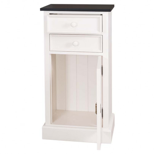 Meuble de rangement ROMANE en bois massif - 50x35x96 cm