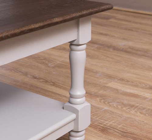 Table basse en pin massif ROMANE - 90x90x45 cm