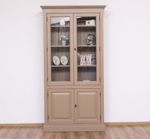 Bibliothèque Vitrine ROMANE - 110x39x210 cm