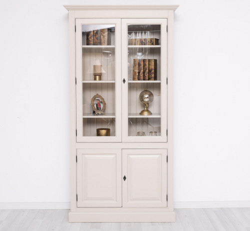 Bibliothèque Vitrine ROMANE - 110x39x210 cm