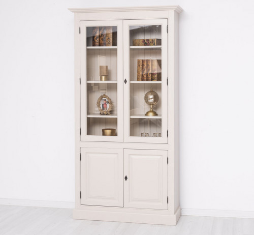 Bibliothèque Vitrine ROMANE - 110x39x210 cm