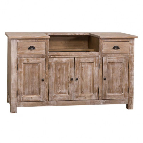 Meuble de cuisine ROMANE avec évier timbre intégré - 155x65x90 cm