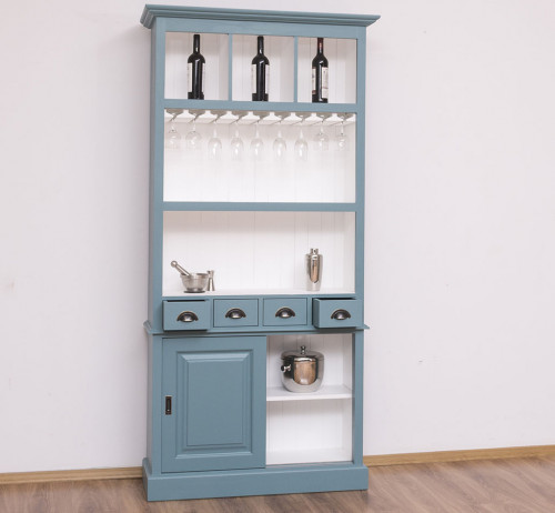 Fond de bar avec porte-verres - 103x36x210 cm