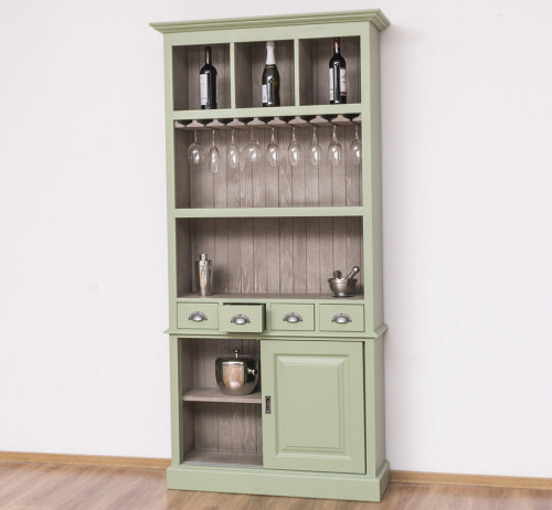 Fond de bar avec porte-verres - 103x36x210 cm