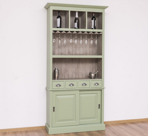 Fond de bar avec porte-verres - 103x36x210 cm