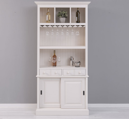 Fond de bar avec porte-verres - 103x36x210 cm