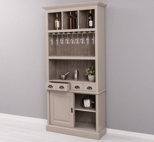 Fond de bar avec porte-verres - 103x36x210 cm