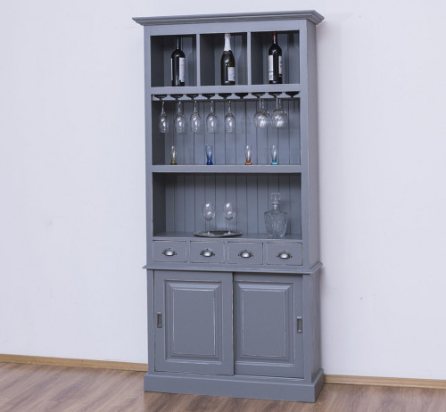 Fond de bar avec porte-verres - 103x36x210 cm