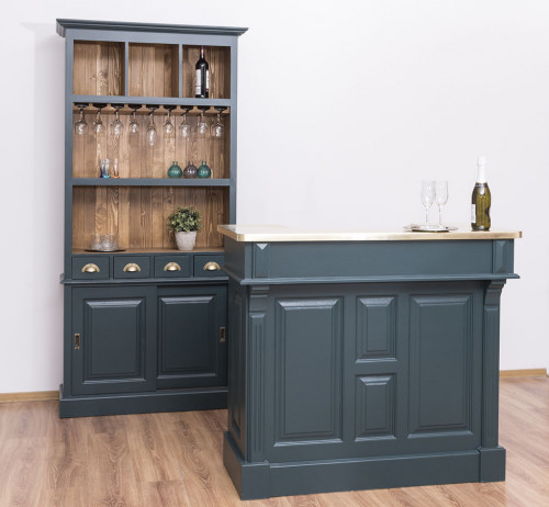 Fond de bar avec porte-verres - 103x36x210 cm