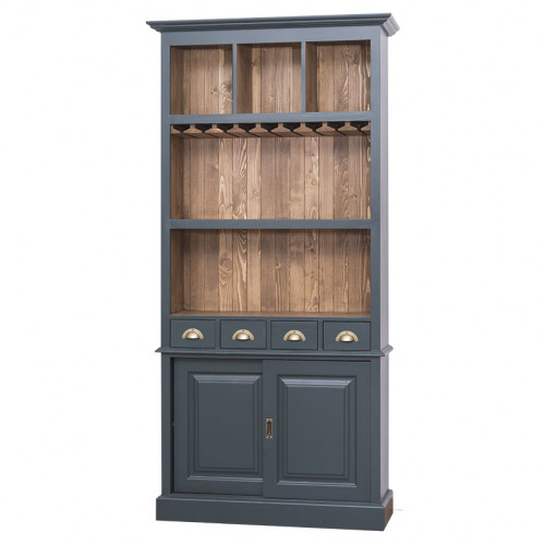 Fond de bar avec porte-verres - 103x36x210 cm