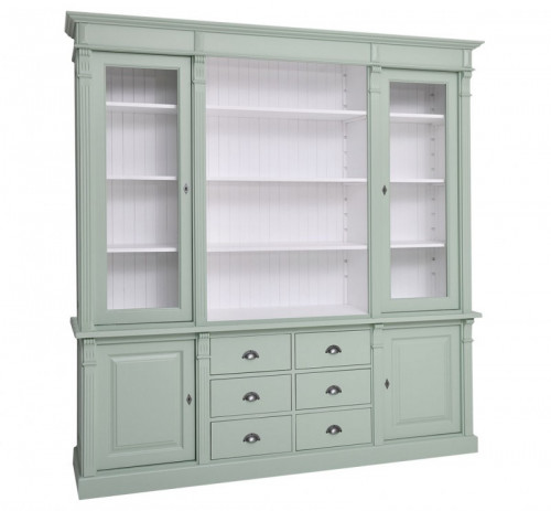 Buffet Vaisselier avec 6 tiroirs et 4 portes | 223x51x228cm