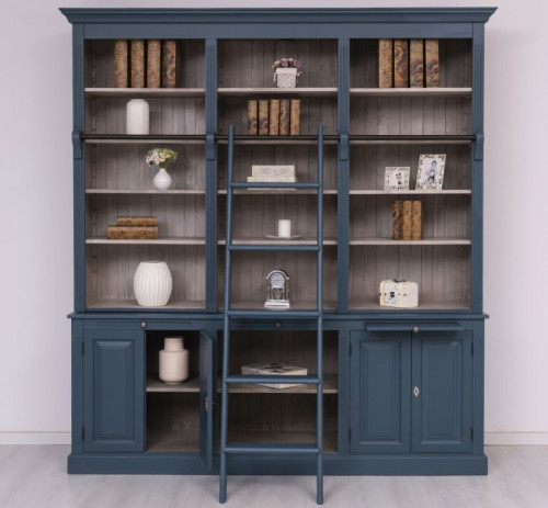Grande Bibliothèque 2 corps ROMANE - 229x51x244 cm