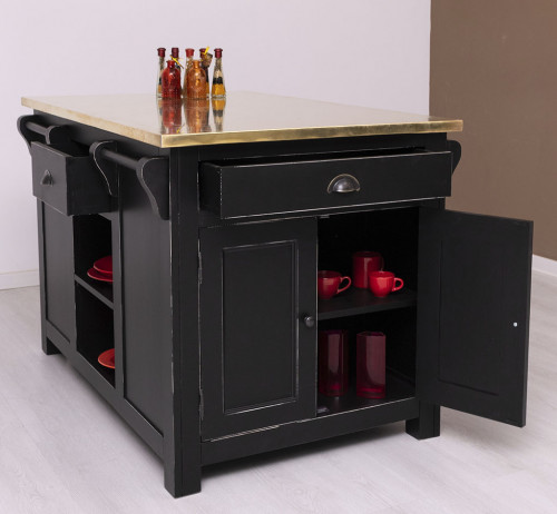Ilot central de cuisine ROMANE - 135x85x90 cm