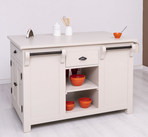 Ilot central de cuisine ROMANE - 135x85x90 cm
