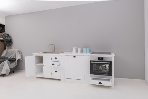 Meuble bas de cuisine ROMANE pour four encastrable - 76x65x90 cm