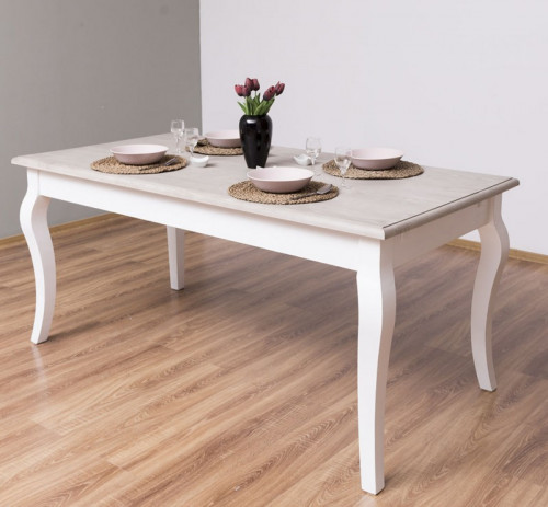 Table de repas ROMANE en bois massif - 160x90x78 cm