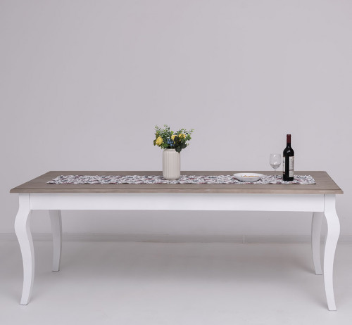 Table de repas ROMANE en bois massif - 210x90x78 cm