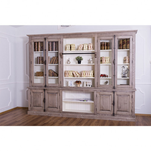 Grande bibliothèque Vitrine ROMANE - 300x51x228 cm