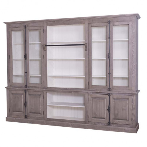 Grande bibliothèque Vitrine ROMANE - 300x51x228 cm