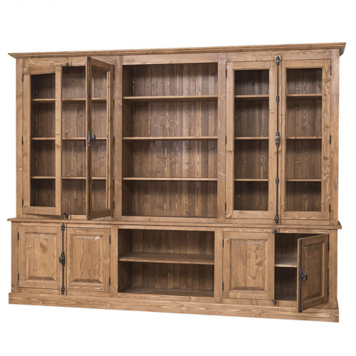 Grande bibliothèque Vitrine ROMANE - 300x51x228 cm