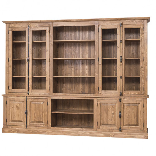 Grande bibliothèque Vitrine ROMANE - 300x51x228 cm