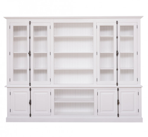 Grande bibliothèque Vitrine ROMANE - 300x51x228 cm