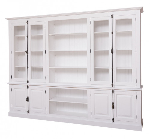 Grande bibliothèque Vitrine ROMANE - 300x51x228 cm