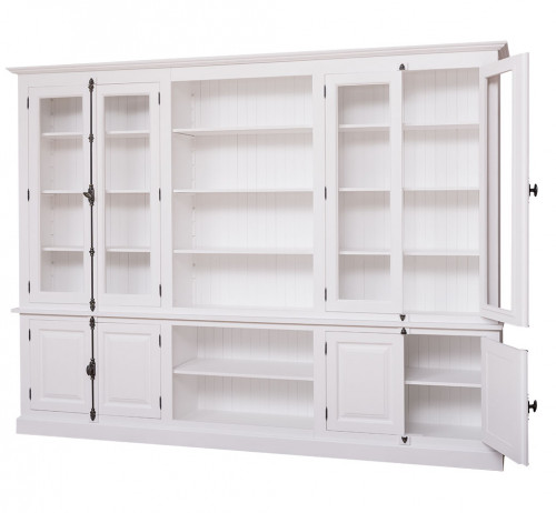 Grande bibliothèque Vitrine ROMANE - 300x51x228 cm