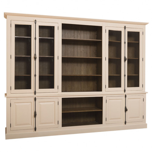 Grande bibliothèque Vitrine ROMANE - 300x51x228 cm