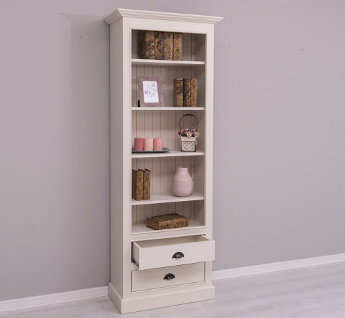 Colonne Etagère ROMANE en pin massif - 79x39x210 cm