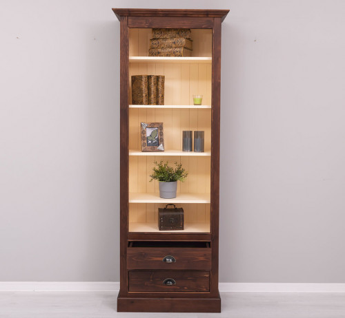 Colonne Etagère ROMANE en pin massif - 79x39x210 cm