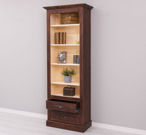 Colonne Etagère ROMANE en pin massif - 79x39x210 cm