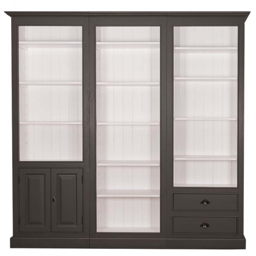 Colonne Etagère ROMANE en pin massif - 79x39x210 cm