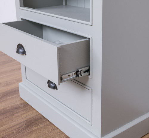 Colonne Etagère ROMANE en pin massif - 79x39x210 cm