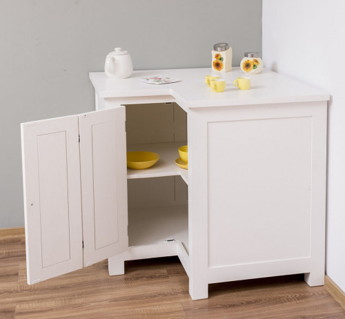 Meuble bas d'angle de cuisine ROMANE - (98+98)x65x90 cm