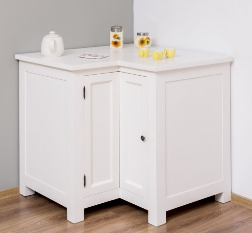Meuble bas d'angle de cuisine ROMANE - (98+98)x65x90 cm