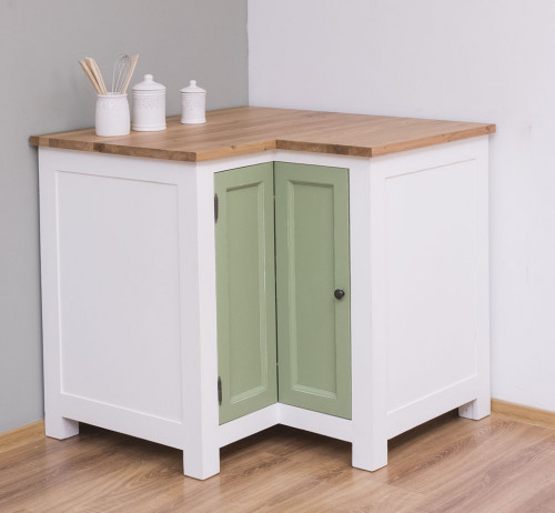 Meuble bas d'angle de cuisine ROMANE - (98+98)x65x90 cm