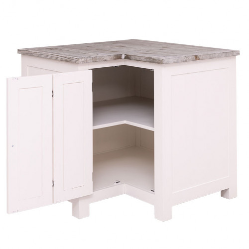 Meuble bas d'angle de cuisine ROMANE - (98+98)x65x90 cm