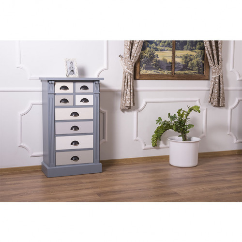 Meuble de rangement ROMANE en bois massif - 60x36x100 cm