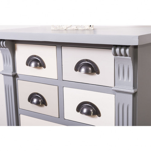 Meuble de rangement ROMANE en bois massif - 60x36x100 cm