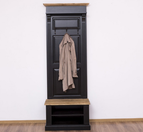 Vestiaire en pin massif ROMANE - 79x41x210 cm