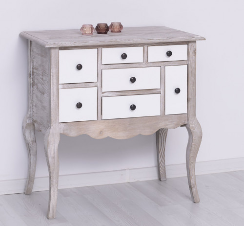Commode à pieds cambrés 7 tiroirs