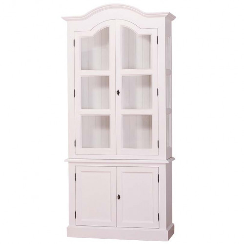 Vaisselier ROMANE en bois massif | 104x39x210 cm