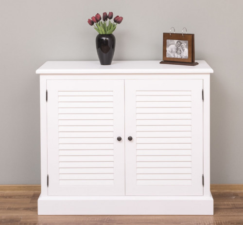 meuble de rangement 2 portes ROMANE - 108x37x90 cm